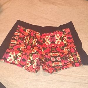 NWOT Nicole By Nicole Miller Multi Color Floral Women's Shorts SZ 6